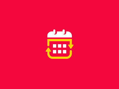 Calendar Sync app apps application arrange arrangement arrow plan brand branding calendar time cute playful feminine soft fun friendly logo identity schedule order synchronization ui ux web website icon