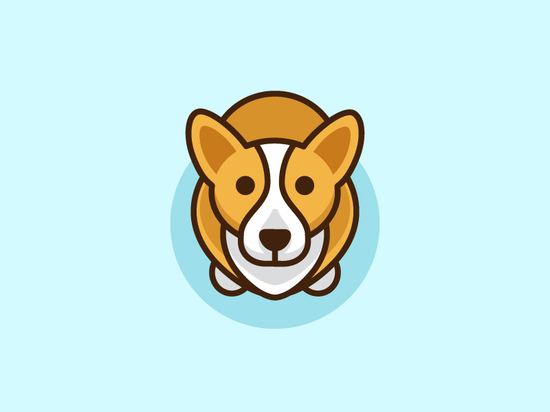 Corgi looking up by Alfrey Davilla | vaneltia on Dribbble