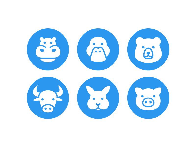 Animal Icons Set - 03 by Alfrey Davilla | vaneltia on Dribbble