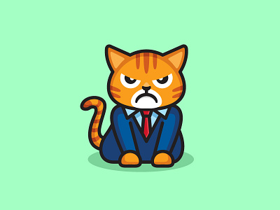Grumpy Cat Cute Cat Clipart Orange Cat SVG Angry Cat PNG 