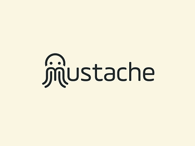 Mustache barber shop beard man brand branding creative monogram cute fun funny gentleman macho logo identity logotype typography male masculine moustache mustache shave shaving wordmark m