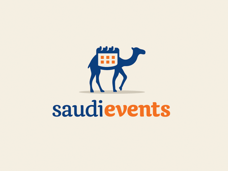 Camel + Calendar africa transportation nomadic safari tourism mammal travel journey arab desert saudi arabia event calendar illustrative illustration character mascot camel animal brand branding logo identity
