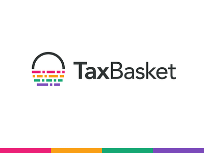 Tax + Basket Final abstract data management bookkeeping accounting brand branding color colorful digital technology dots pixel geometry geometric logo identity modern simple online tax web website wicker basket