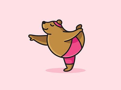 cute brown bear cartoon