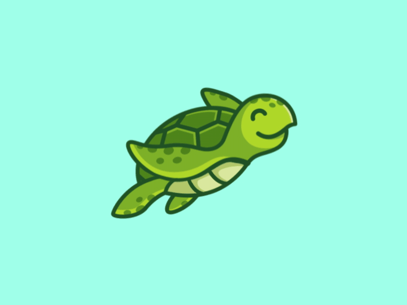 cute animated turtles to draw
