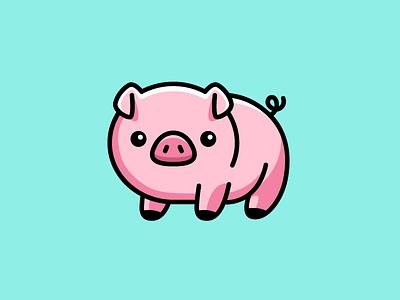 Download Cute Pig Designs Themes Templates And Downloadable Graphic Elements On Dribbble