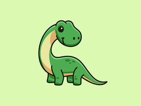 Brontosaurus by Alfrey Davilla | vaneltia on Dribbble