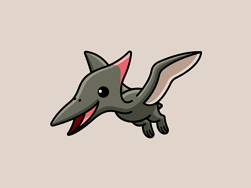 Kawaii Pterodactyl PNG Graphic by DenizDigital · Creative Fabrica