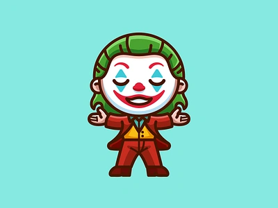 Joker - Freebie adorable batman character clown comic cute dark knight dc free freebie freebies png happy illustration joaquin phoenix joker laugh movie proud smile villain