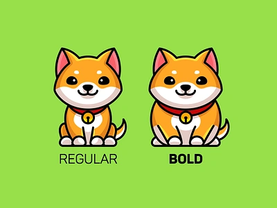 Regular Bold Italic adorable apparel bold cute dog font style for sale funny graphic designer hoodie humor illustration italic merch merchandise regular shiba inu shirt design tshirt typography