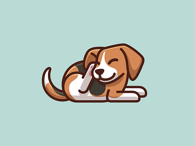 Beagle Dog Scratching