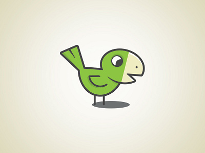 a little birdy bird green logo mark