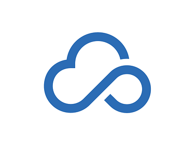 Hey! Another Cloud blue brand cloud logo