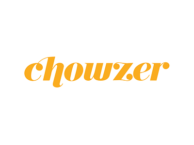 Chowzer chowzer food logo logotype