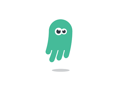 ghosty ghost mascot teal