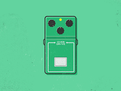 Let's Get Ready to Rock! guitar pedals illustration