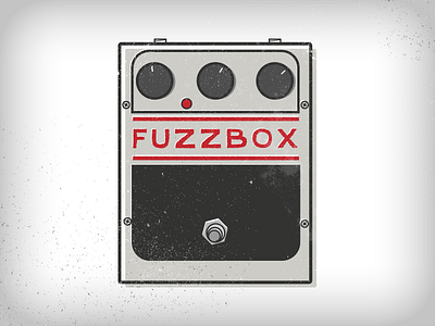 Fuzz, Version 2 guitar pedals illustration poster