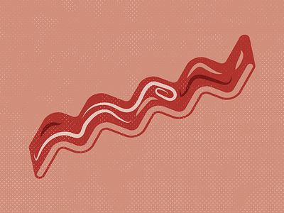 Delicious Bacon-icon bacon delicious icon illustration infographic meat pink