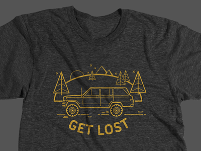 Get Lost (in a good way) illustration jeep lost nature outdoors wagoneer