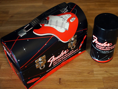 Fender Lunchbox black brian leach fender flolab graphic design guitars illustration lunchbox