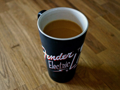 Fender Lounge Mug brian leach fender flolab graphic design