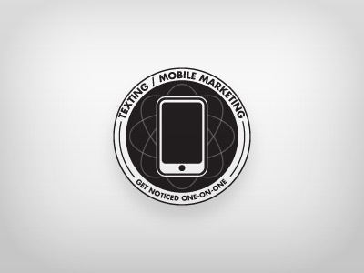 Mobile Marketing Badge brian leach flolab graphic design icon ui web design