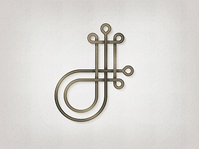 J Letter logo typography vector