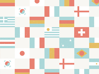 World Cup Pattern flags palette pattern vector world cup