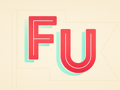 FUTURE design lettering poster series typography vector