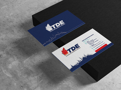 Business Card Design / TDE Company business business card card graphic graphic design real estate