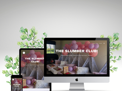Website- The Slumber Club webdesign website