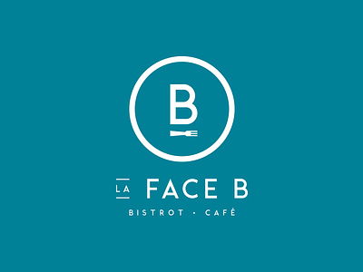La Face B - Bistrot Café bistrot coffee design fork identity logo restaurant