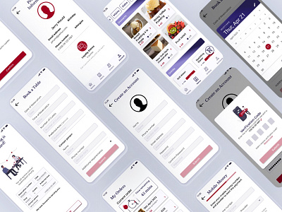 Kae's Bistro restaurant app app design ui ux