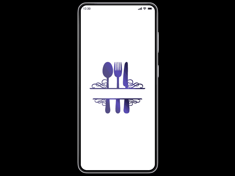 Splash screen - Kae's Bistro restaurant app app design ui