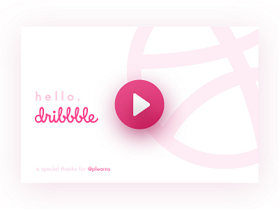 Hello Dribbble debut design dribble first hello