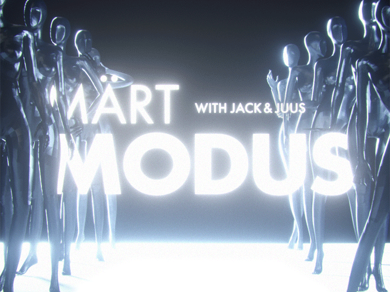 Märt Modus 3d animation blue c4d flyer gif glitch loop mannequin motion octane render