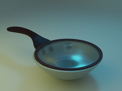 Pan pot. 3d branding logo modelling motion graphics product render