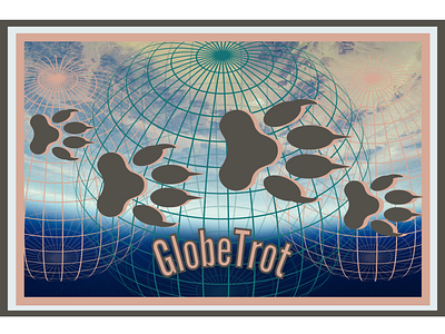 Globe Trot- Virtual Conference Logo branding dribbleweeklywarmup logo