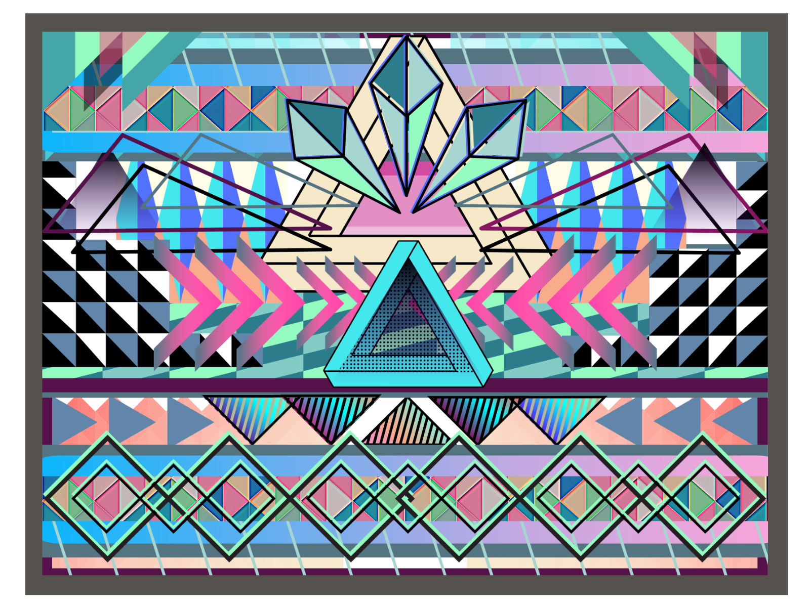 3 Points - Geometric Design by MMLYSSA MAIREE on Dribbble