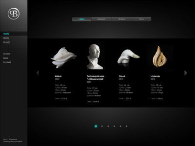 Portfolio design clean dark portfolio web