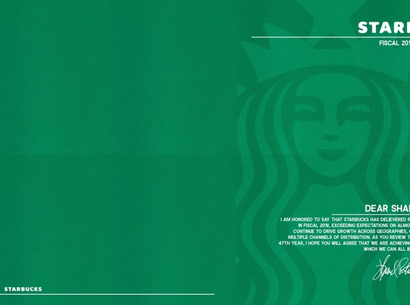 Starbucks Fiscal Year Report Design By Cassie Knight Rodriguez On Dribbble