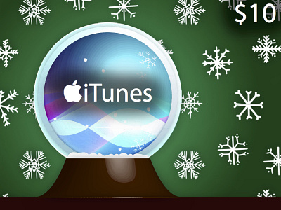 Christmas iTunes Gift Card branding design graphic design