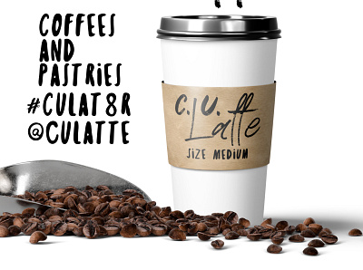 C.U. Latte Advertisement branding design graphic design logo
