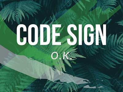 Code Sign - O.K. Album Cover