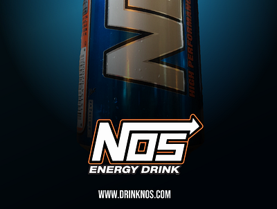 NOS Energy Drink Advertisement branding design graphic design typography vector