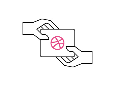 Hello Dribbble (2021) adobe illustrator dribbble dribbble debut hands icon design