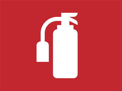 Fire Extinguisher (2017) adobe illustrator icon design pictogram