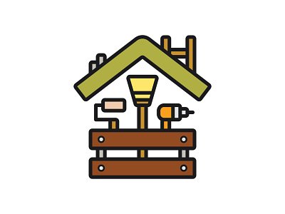 Home Improvement (2017) adobe illustrator icon design logo