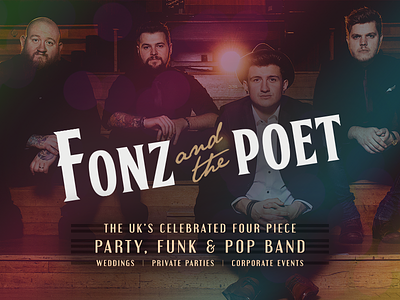 Fonz and the Poet - Logo band branding graphic design identity logo logotype