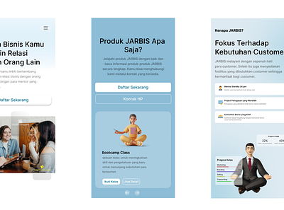 Belajar Bisnis (JARBIS) App app design typography ui ux
